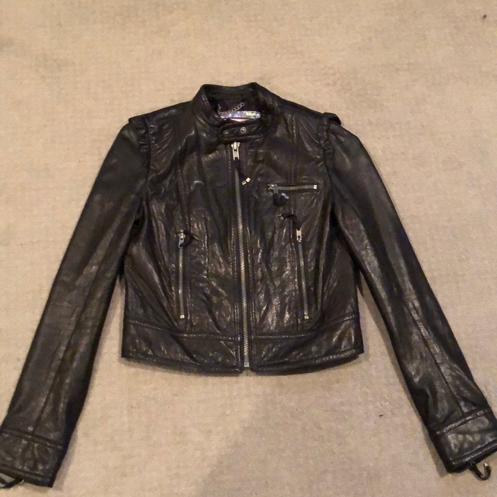 Juicy couture leather coat/jacket